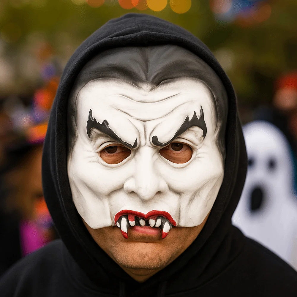 

Scary Halloween Cosplay Mask Latex Material Realistic Halloween Headgear Soft Breathable Haunted House Props Theater Performance
