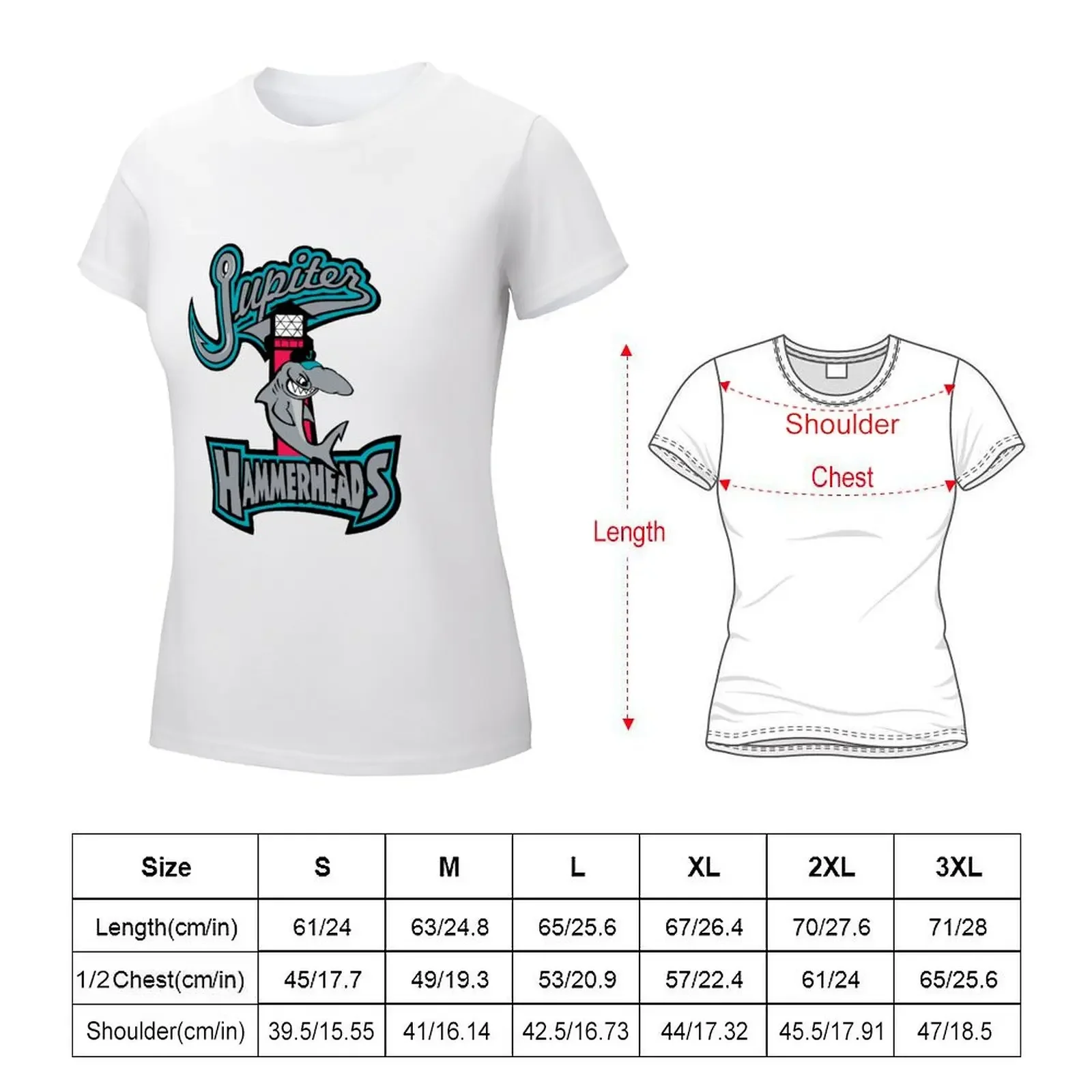 Jupiter Hammerheads T-shirt plus size tops tees Women t-shirts