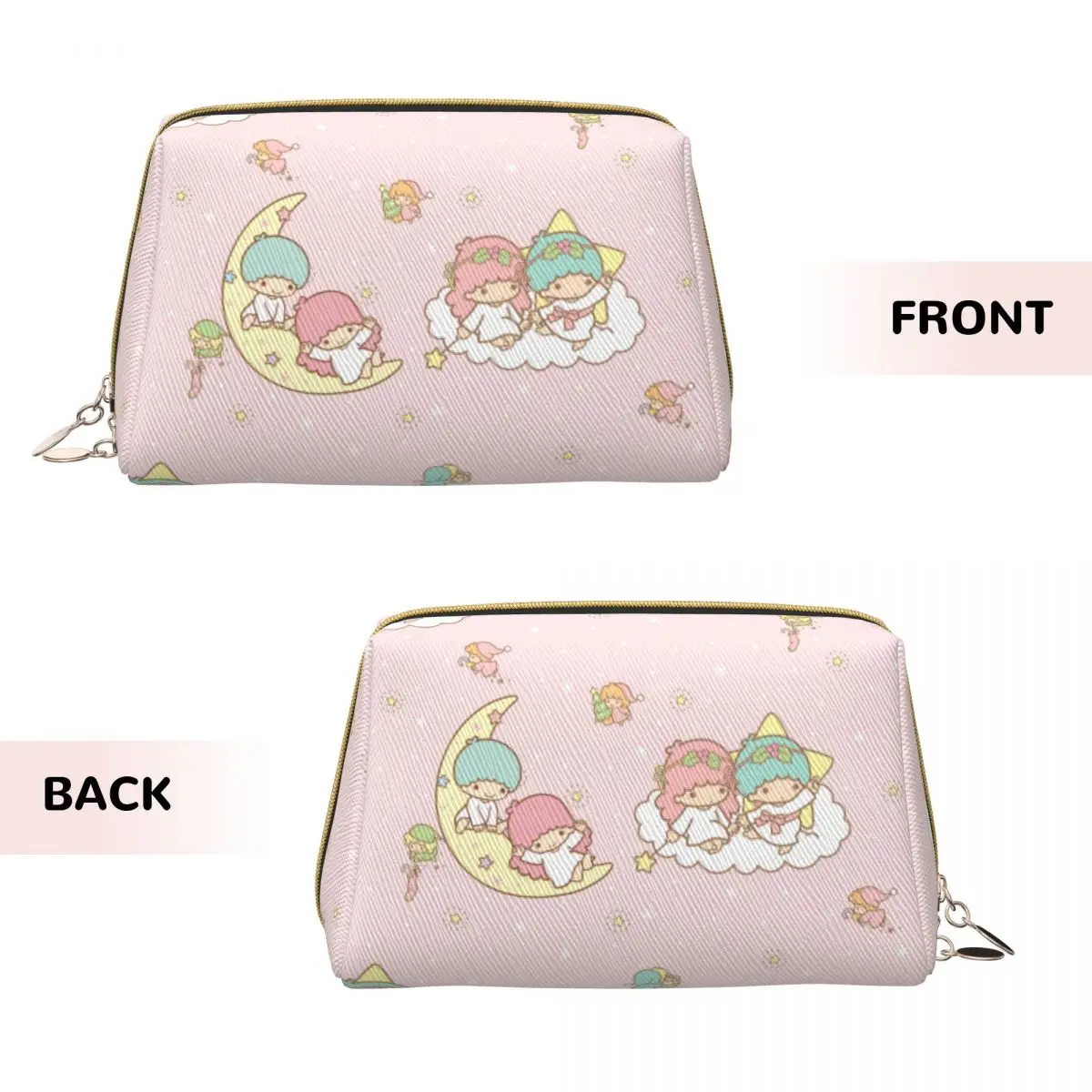 Sanrio Little Twin Stars Makeup Bags Fashion Large Capacity Toiletry Storage Bag Merch Woman Zipper Toiletry Case