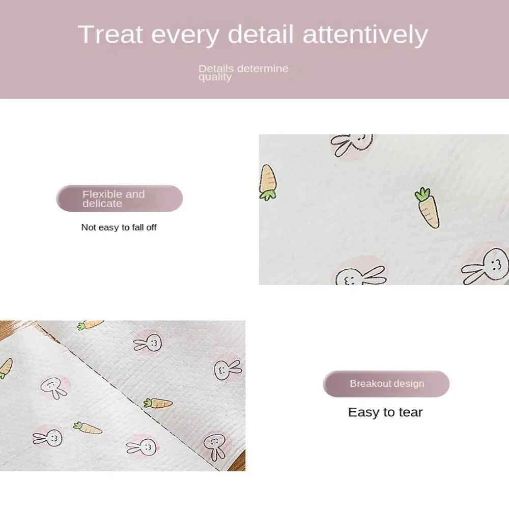 1Roll/400Sheets Non-woven Fabric One-Time Dishcloth Dry Wet Dual-Use Degreased Non-Stick Oil Cloth Thickened Washable