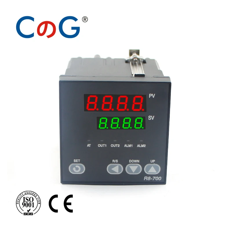 CG 72*72mm 800 Degree Input K J PT100 0-10V 4-20mA PID Output SSR Relay 220V 24V 380V Thermostat 2Alarms Temperature Controller