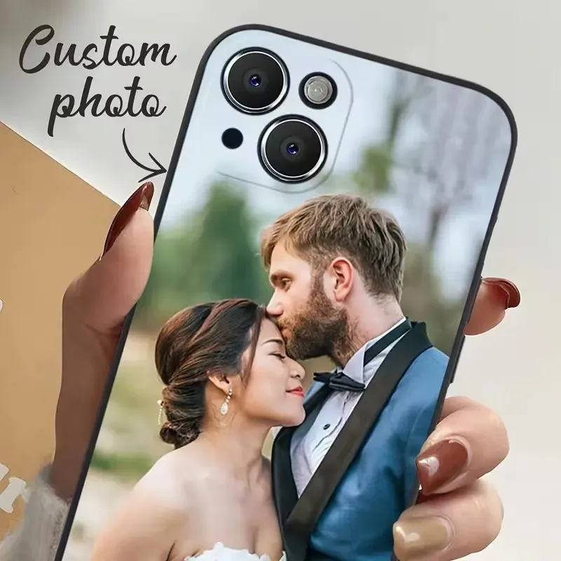 Funda Personalizada para iPhone 18 17Air 16 15 14 Plus 13 12 Mini 11 Pro XS Max X XR, Funda Suave con Foto Personalizada DIY
