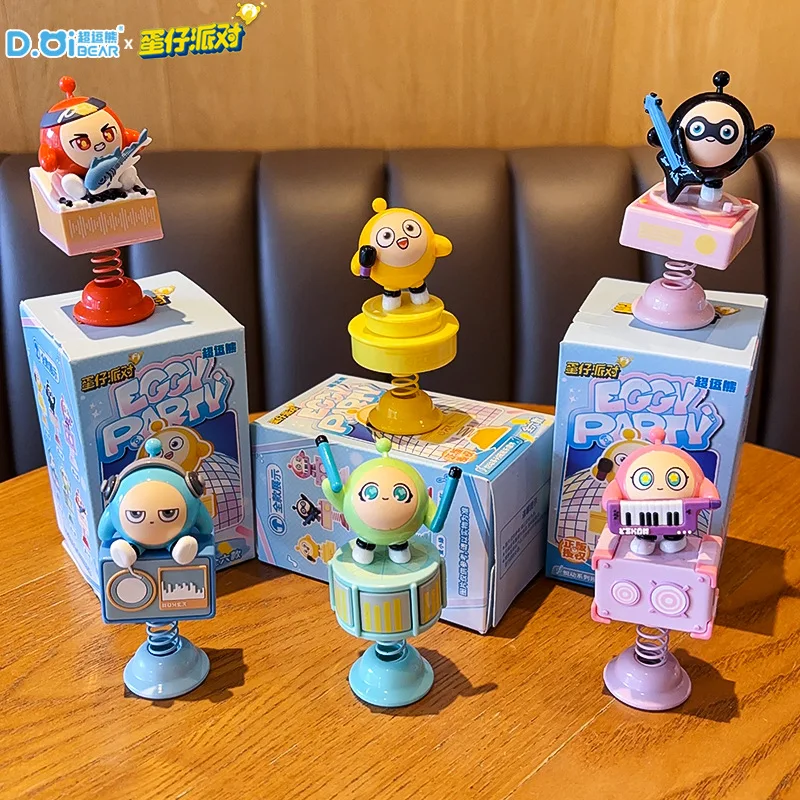 New Genuine Egg Party Rocking Music Series Blind Box Desktop Decorations Doll Car Ornaments Anime Peripheral Toys Kawaii
