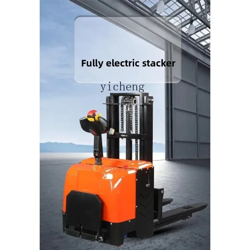 JX-12  All-Electric Forklift Stacker Lifting Hydraulic Loading And Unloading Truck Stacker Small Truck