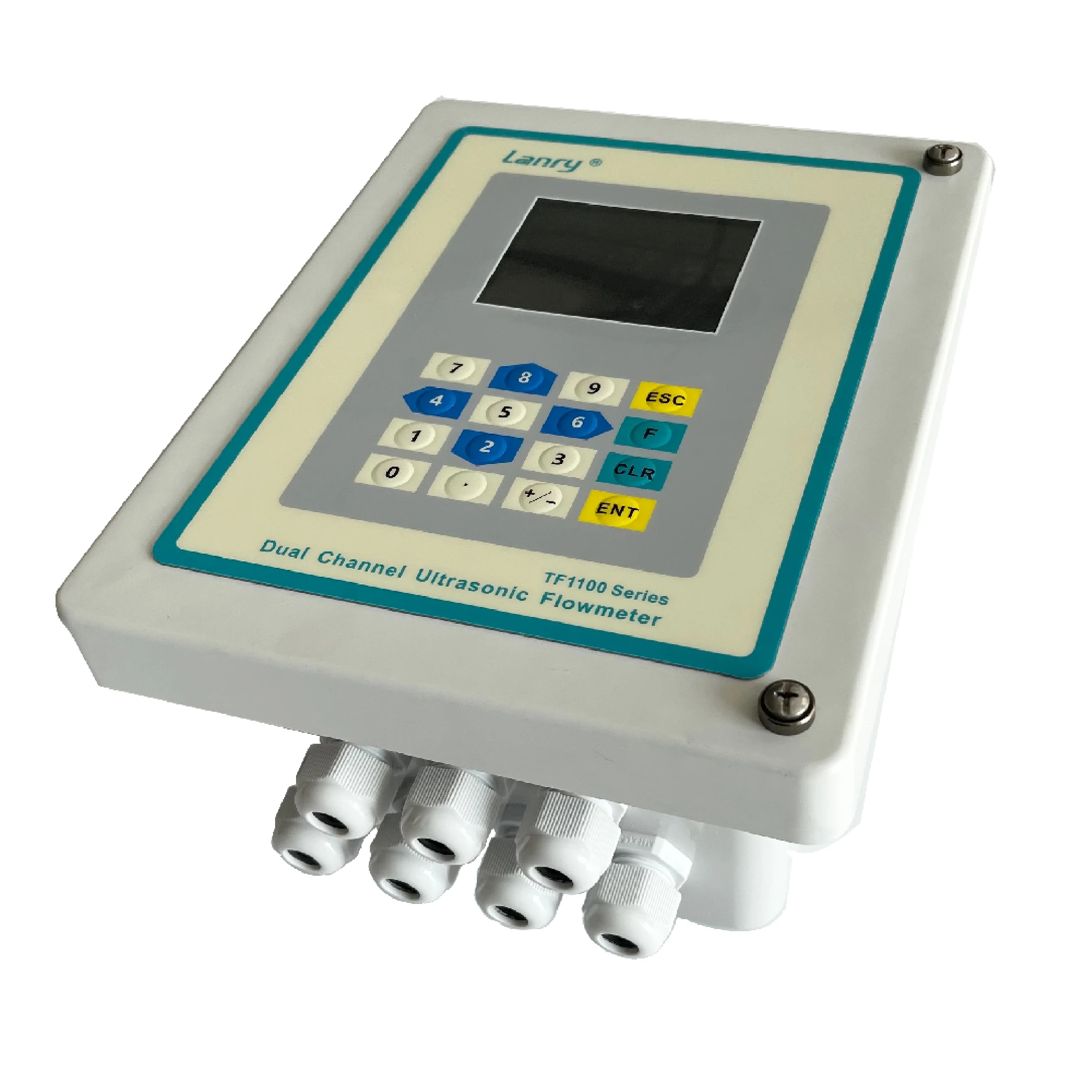 OEM 20mm-6000mm Pipe Portable Non Invasive Ultrasonic Flow Meter Hot Water Ultrasonic Flowmeter image 3