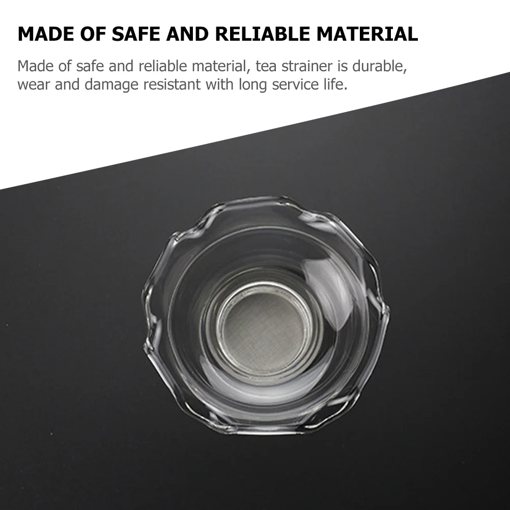 

1Set Glass Tea Strainer Safe Wear Resistant Household Kongfu Transparent Loose Tea Filter Creative Deer Shape Infuser