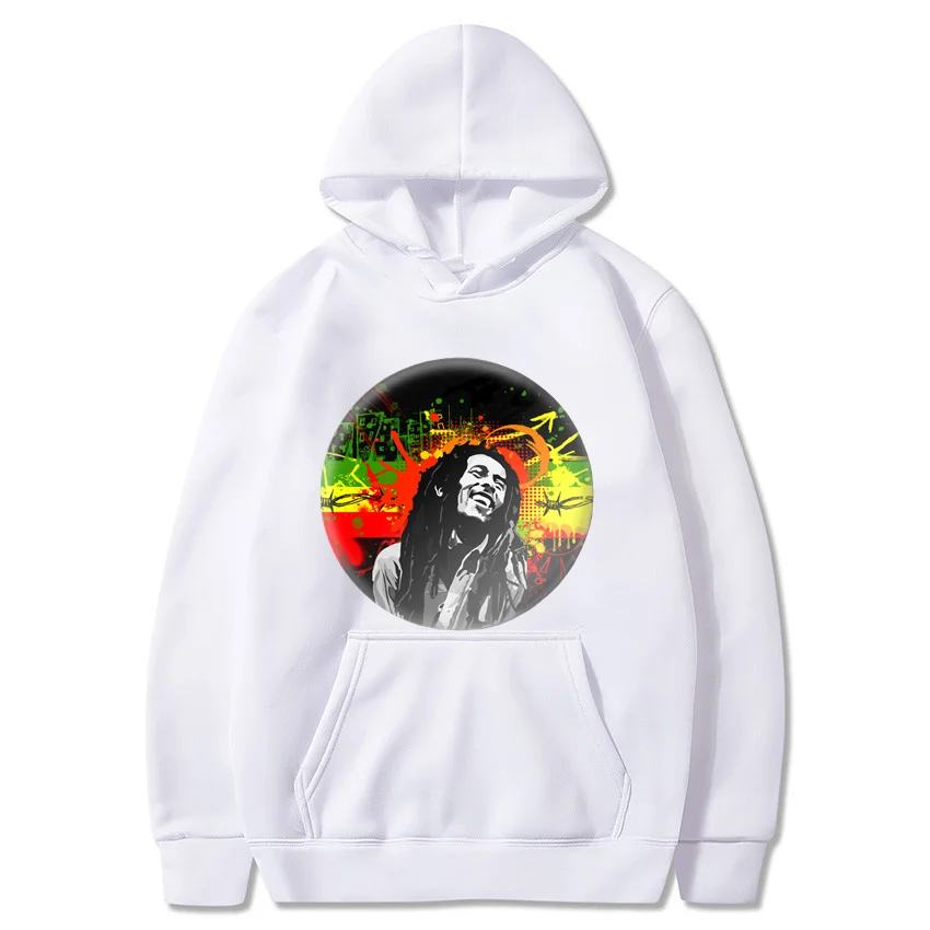 Bob Marley Fashion Activewear A Love Rasta Hoodie and Jogger Winter New Casual Unisex Pullover Sweatshirt Loose Long Sleeve Tops