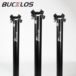 BUCKLOS Seatpost Carbon Aluminum Road Bike Seat Tube 27.2mm 30.8mm 31.6m Bicycle Seat Post Saddle Tube for Brompton MTB