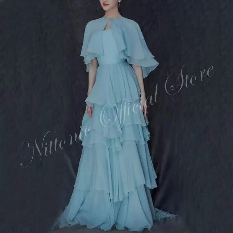 

Long Elegant Celebrity Dresses for Women Tulle with Jacket Floor-Length A-Line Special Events Gala Prom Evening Replica 2023 New