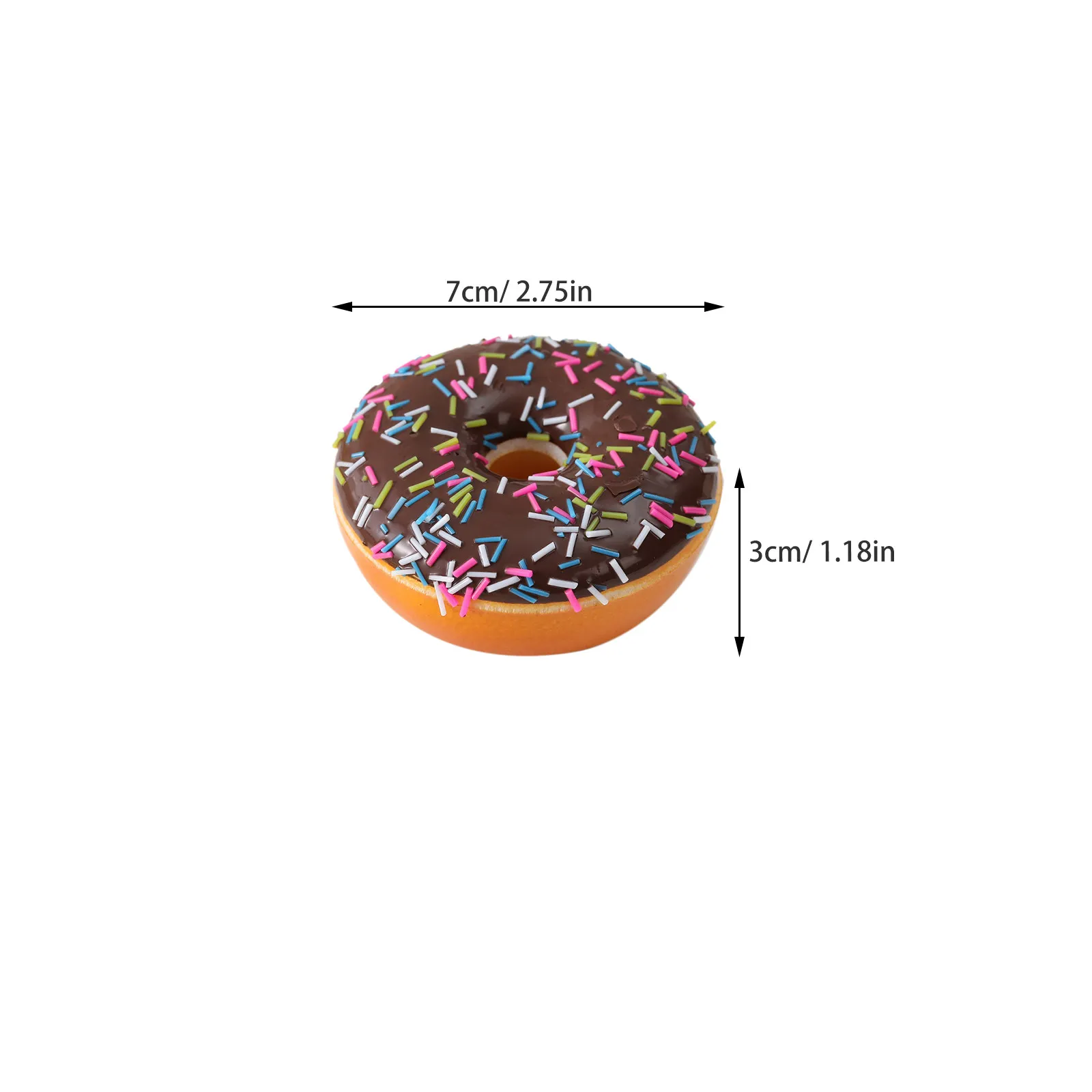 4Pcs Artificial Donut Realistic Fake Dessert Simulation Cake Prop Food Decoration Party Scene Layout High Simulation Food