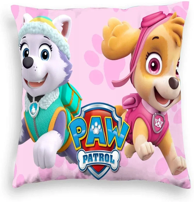 SPIN MASTER Cartoon Paw Patrol Dog Cute Pillowcase Car Sofa Anime Figures Pillow Cover Children Birthday Christmas Gifts 45cm