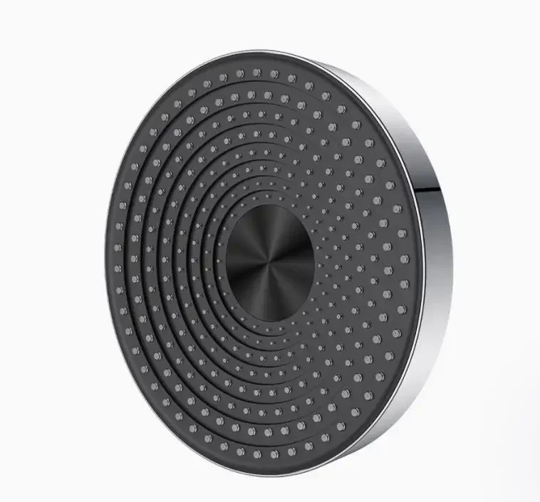 12 Inch Big Rain Shower Head ABS Plastic Round Top Shower Head Over-head Shower Sprayer brushed Gold Chrome and Black gunmetal