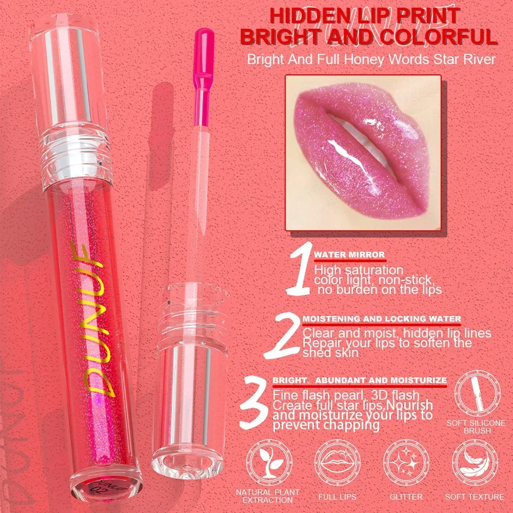 DUNUF Fruit Color-changing Long Lasting Nouritious Lipsticks Lip Gloss Make up Spring Moisturizing Lip Oil Makeup Free Shiping