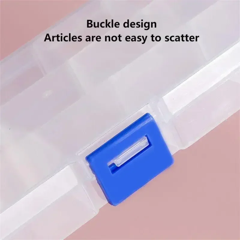 10 Grids Tool Storage Box Portable Electronic Components Screws Orginizer Boxes Removable Storage Parts Jewelry Tool Case