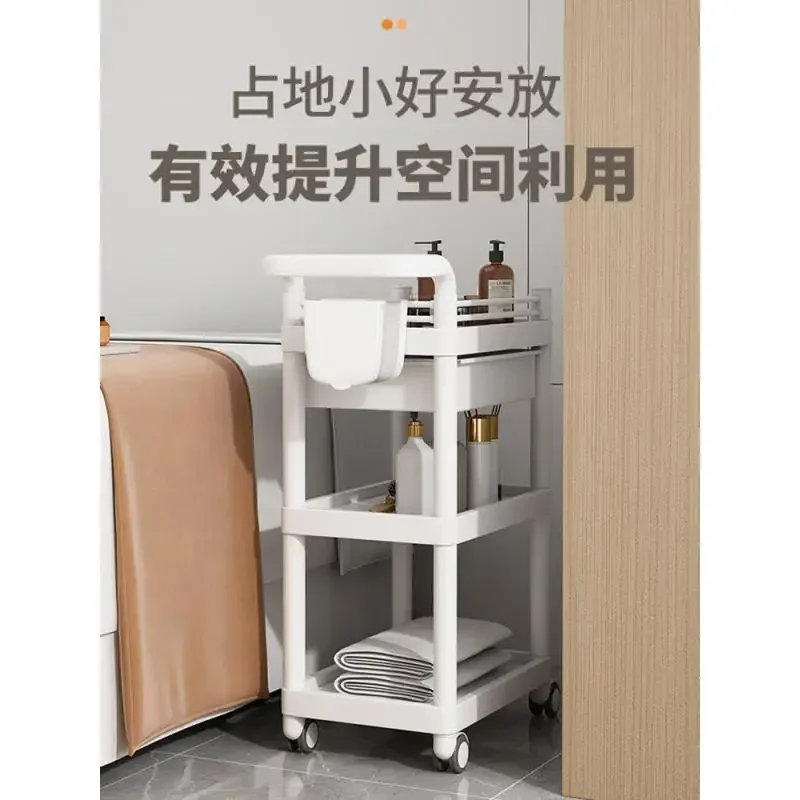 Medical vehicle instrument storage, beauty car salon dedicated handcart storage rack