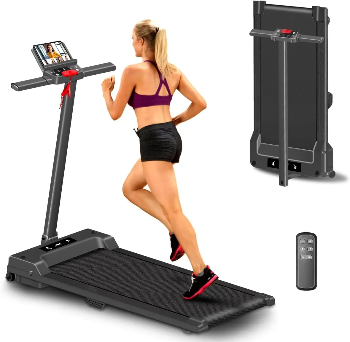 Fitness Machine Big Screen Home Use Electric Professional Treadmill Save Space Mini Running Machine