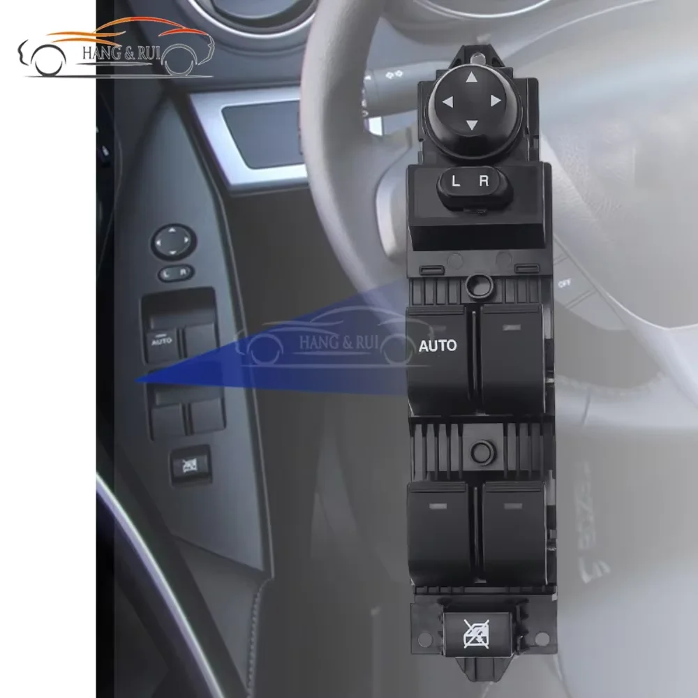 BBM2-66-350B Car Front Left Power Master Window Regulator Switch for Mazda 3 2010 2011 2012 2013 LHD Glass Lifter Control Button
