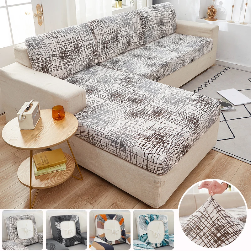 

Printed Stretch Sofa Seat Cushion Cover Slipcovers Protector Fabric Replacement Home Decor Stretchy Sofa Covers Couch 1234-seat