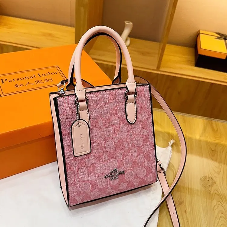 حقيبة حمل مطبوعة كلاسيكية جديدة للنساء، حقيبة كتف قماشية عصرية، محفظة كروس متعددة الاستخدامات للاستخدام اليومي، حقيبة يد ريترو شيك