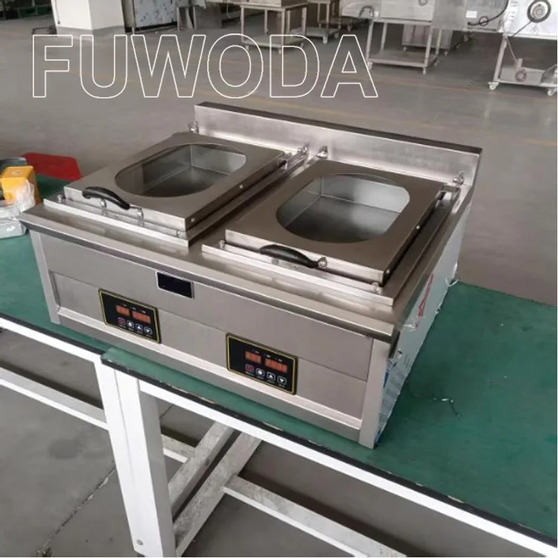 Intelligent Fried Gyoza Machine Japanese Style Gyoza Maker Dumpling Frying Oven Samosa Fryer