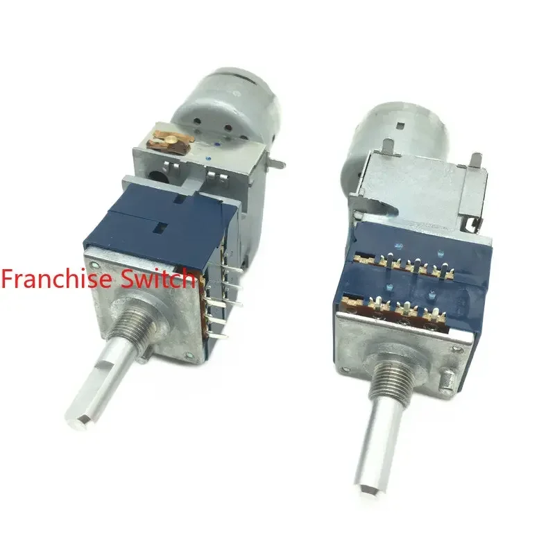 

RK27 Double Potentiometer With Motor A5K 10K 20K 50K 100K 25mm Axle Shaft