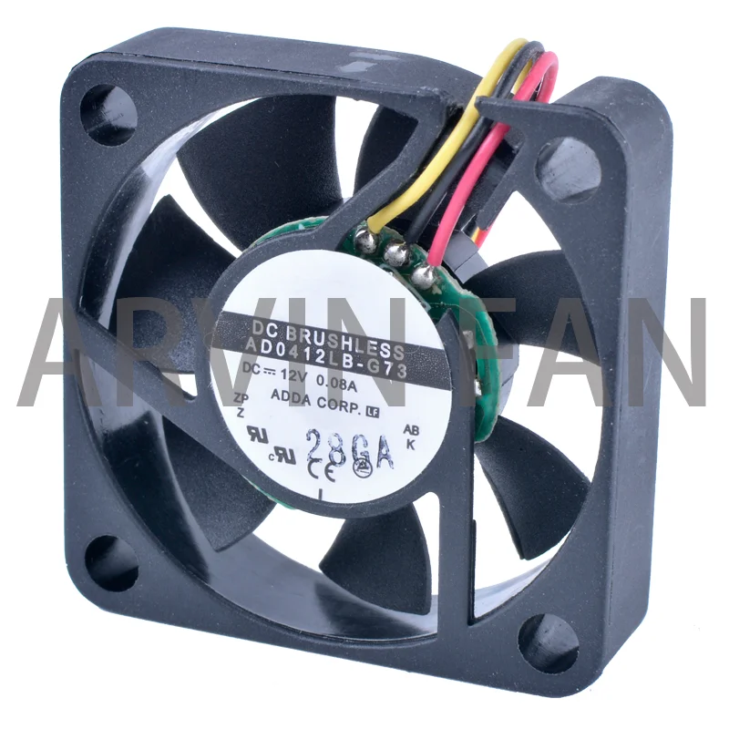 COOLING REVOLUTION-ventilador de refrigeración AD0412LB-G73, 4cm, 40mm, 4010, 40x40x10mm, 12V, 0.08A, puente Norte-Sur, ventiladores de refrigeración ultrasilenciosos, soporta velocidad