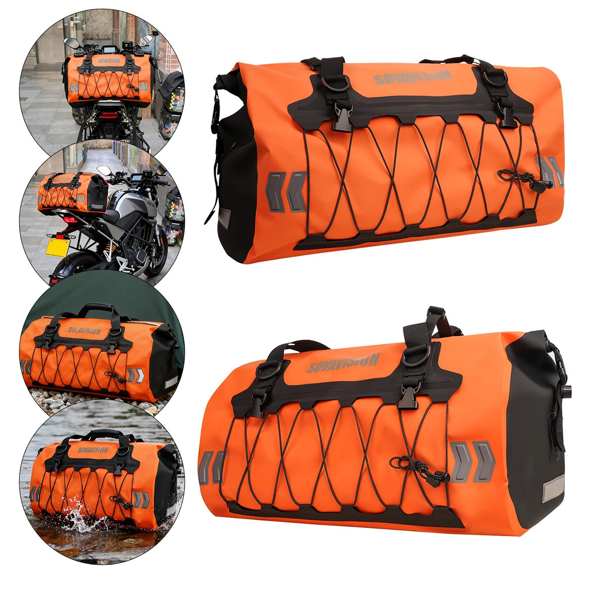 

Universal Tail Bag Motorcycle Dry Bag Tail Duffle Bag Skiing Travel Hiking Camping Boating Riding Fishing Outdoor Luggage Bag
