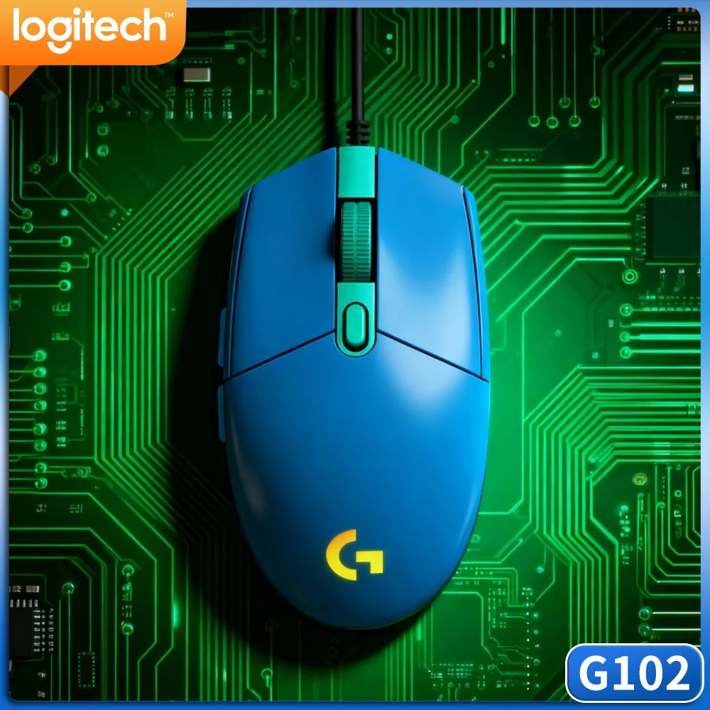 Logitech G102 Prodigy Gaming Mouse,Light Weight Portable Design,Easy To Put Into Bag For Travel And Outdoor Gaming