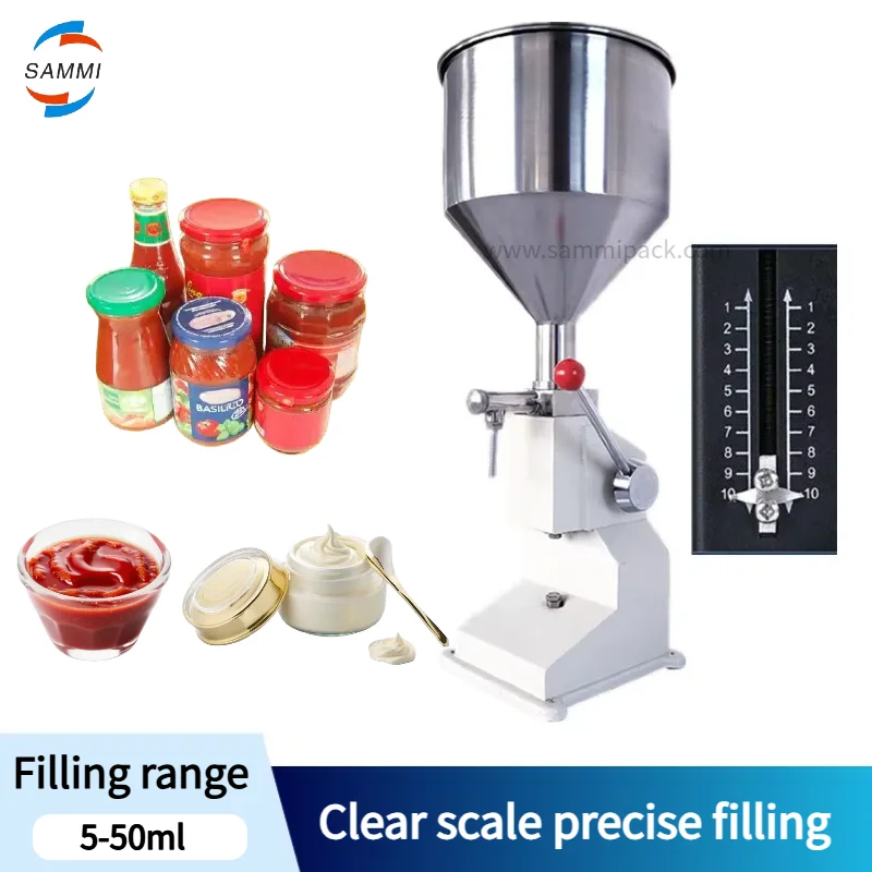 Ecnomy Small Capacity Manual Cream Paste Filling Machine(5-50ML)