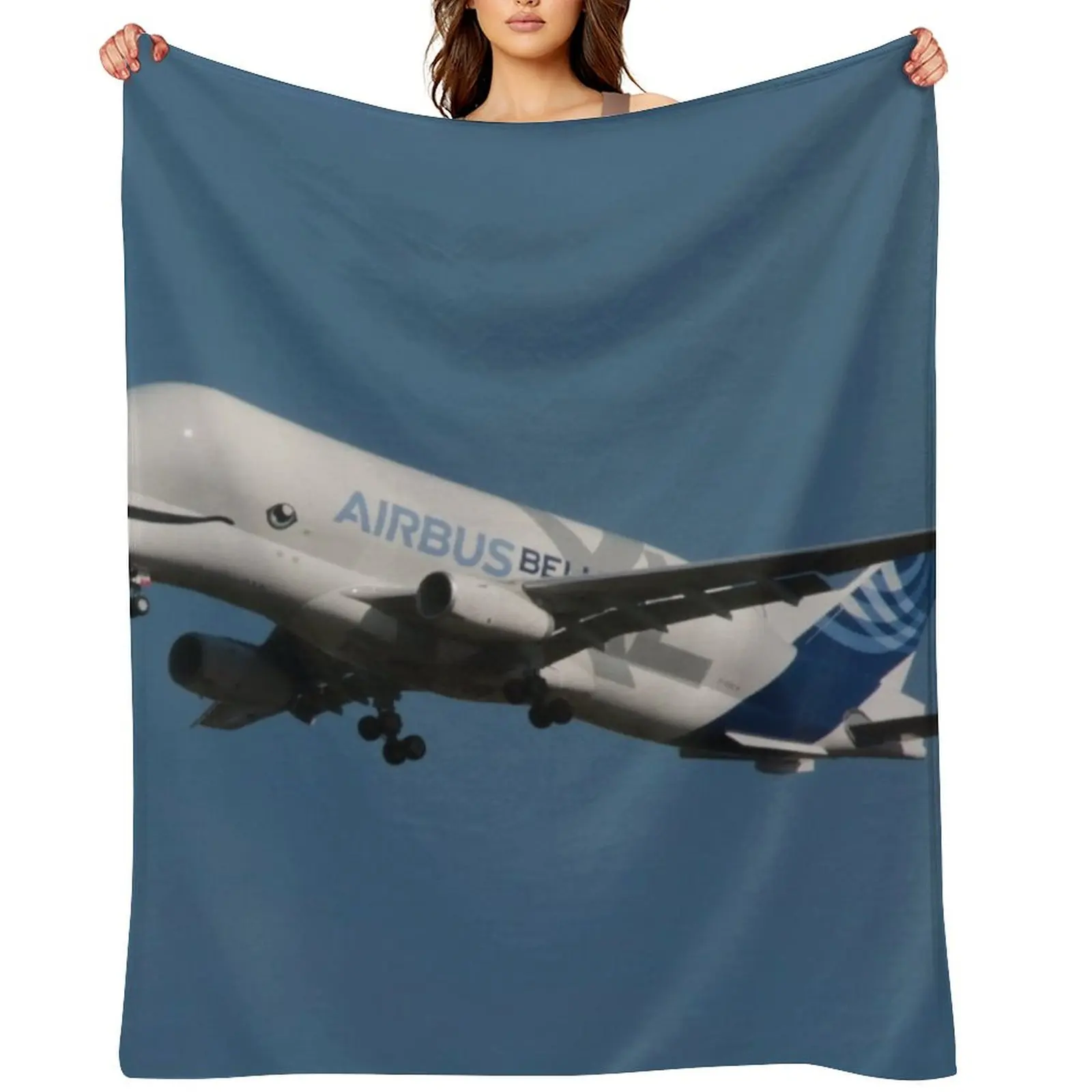 

The Airbus Beluga XL Throw Blanket Travel Thermal for babies Soft Beds Blankets