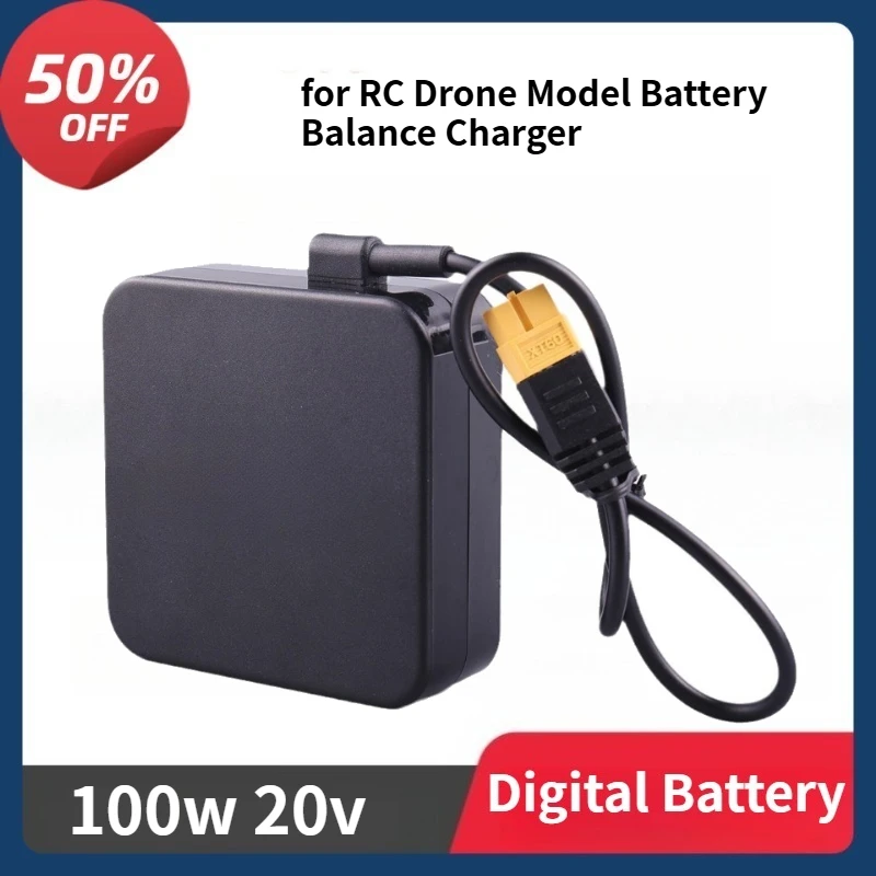 

for RC Drone Model Battery Balance Charger NEW ADP100 100w 20v 5A Power Supply Unit with XT60 Output