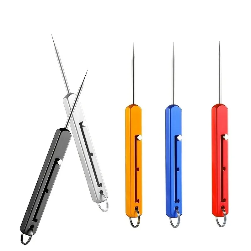 1pcs Rectangular Telescopic Integrated Toothpick And Tooth Picking Tool, Multifunctional Single Head Fruit Pick Toothpick