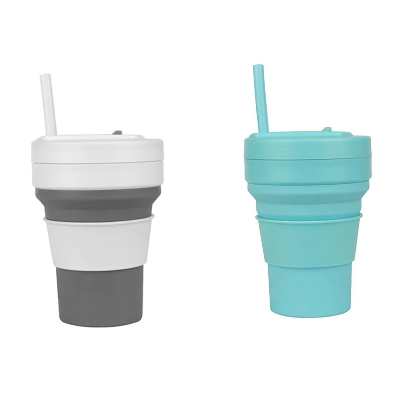 كوب قهوة قابل للطي من السيليكون من BAAG، محمول وقابل لإعادة الاستخدام للاستخدام في الهواء الطلق والمشي لمسافات طويلة والاستخدام المنزلي اليومي، كوب ماء قابل للطي صديق للبيئة