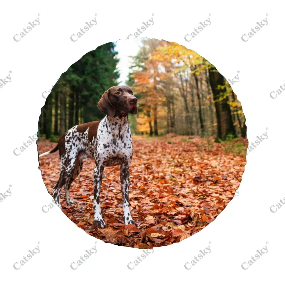 German Shorthaired Pointer Print Spare Tire Cover Waterproof Tire Wheel Protector for Car Truck SUV Camper Trailer Rv 14