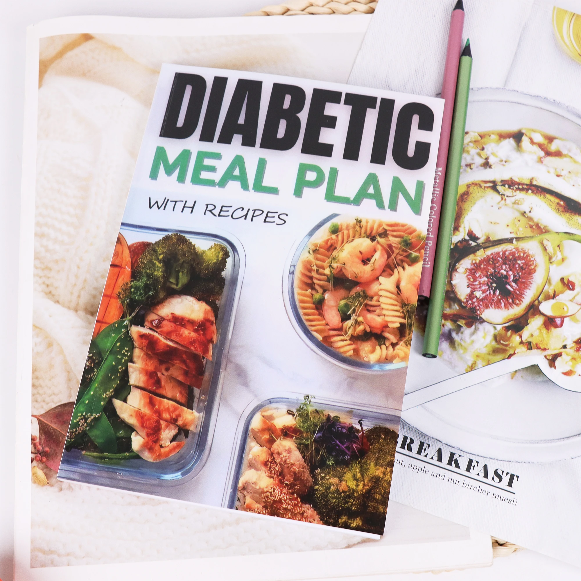 Lista de Alimentos Saludables | Planificador de Comidas Bajas en Carbohidratos con Recetas - Tabla Glicémica para Lista de Compras, Registro de Nutrición y Diario de Comidas