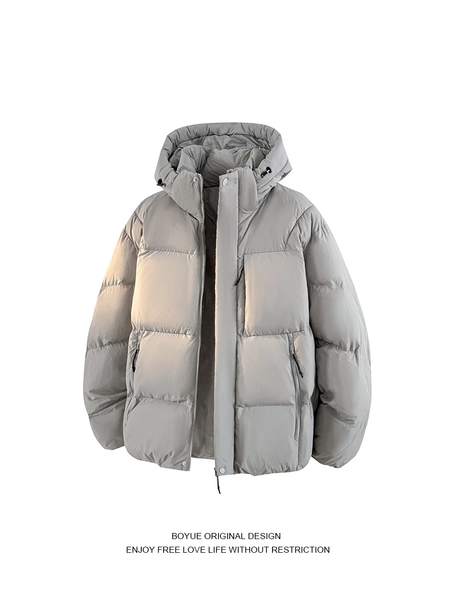 

Boyue американское однотонное хлопковое джато с капюшоном Thiened, повседневное теплое универсальное морозостойкое пальто для мужчин и женщин