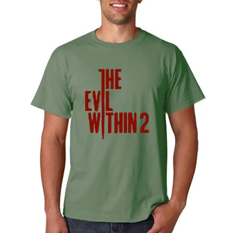 The Evil Within 2 Famous Survival Horror Game T-Shirt Short Sleeve Hip Hop Tee T Shirt Top Tee O-Neck Tops Tee Shirts