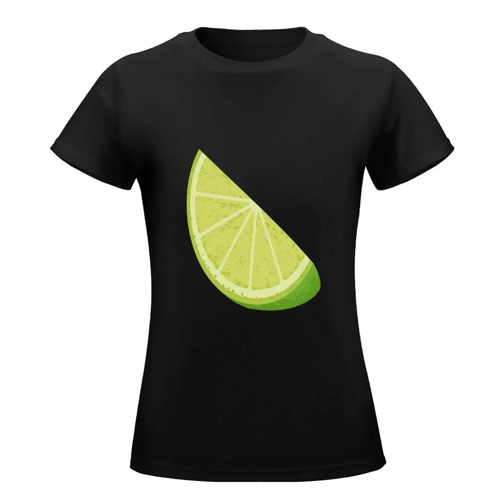 Lime Slice T-Shirt animal print shirt for girls vintage clothes plain t shirts for Women