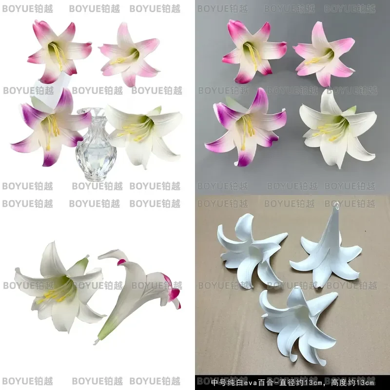 100pcs simulated calla lily flower heads wedding decoration hand-feel fake flower ornaments floral