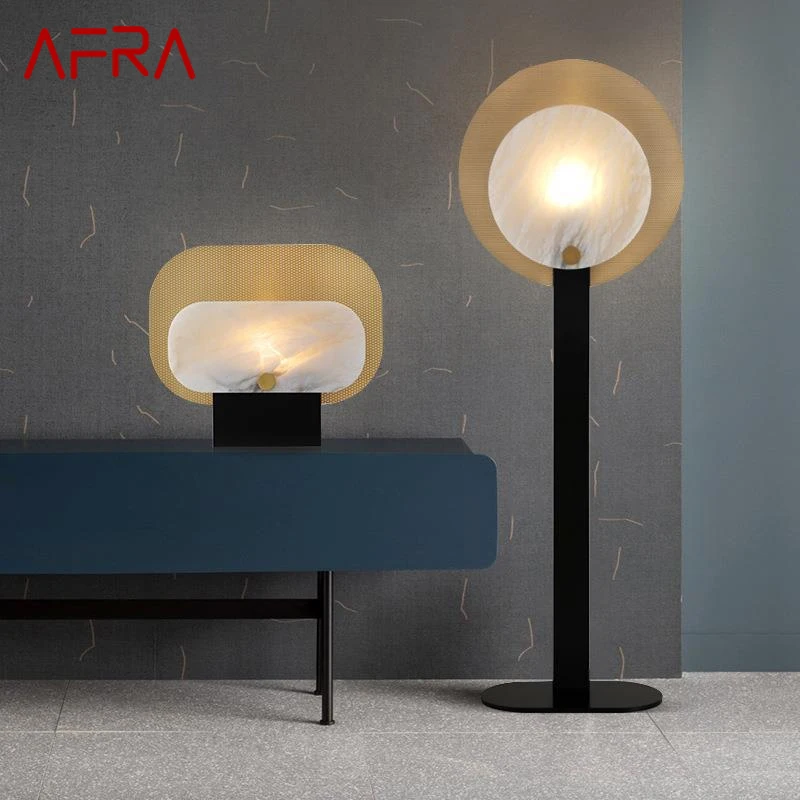 

AFRA Nordic Marble Floor Lamp luxury Modern Family Iiving Room Bedroom LED Creativity Decorative Standing Light