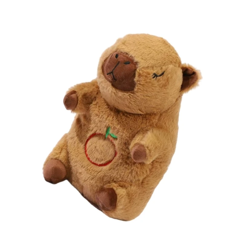 Jouet Capybara en peluche douce, poupée à câliner lumineuse, animaux en peluche, cadeau d'anniversaire N84E