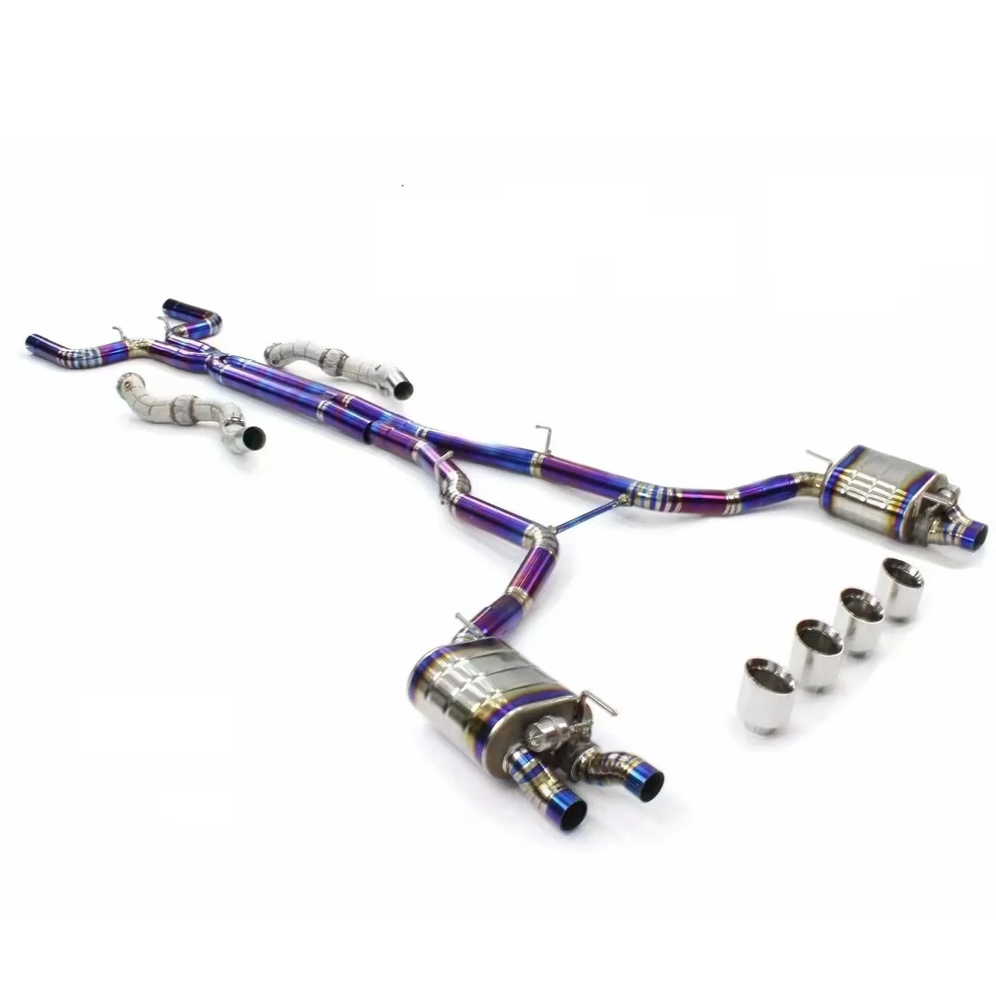 Titanium Exhaust System For Maserati Ghibli Valvetronic Catback System