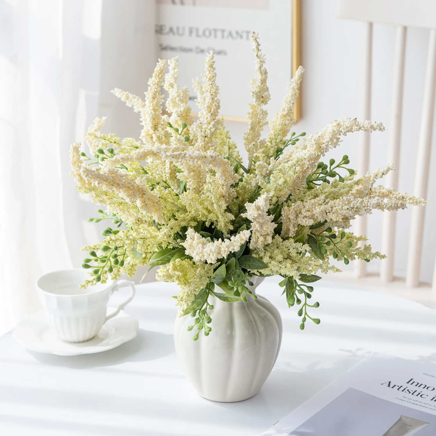 

Silk Artificial Flowers Bubble Wedding Home Room Decor Outdoor Yard Garden Wreath Bridal Bouquets Vase Photography Prop Diy Gift