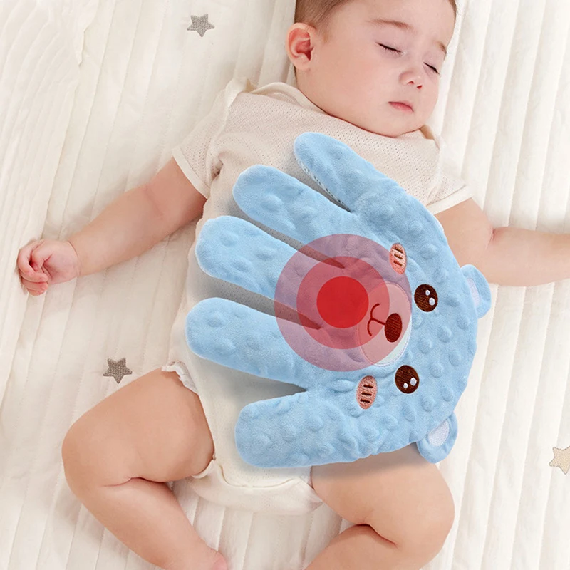 Il cuscino lenitivo per l'aiuto al sonno del bambino schiaffo automaticamente il sonno del palmo della peluche Confortevole sicurezza elettrica Il sonno accarezzante per bambini lenisce le palmi