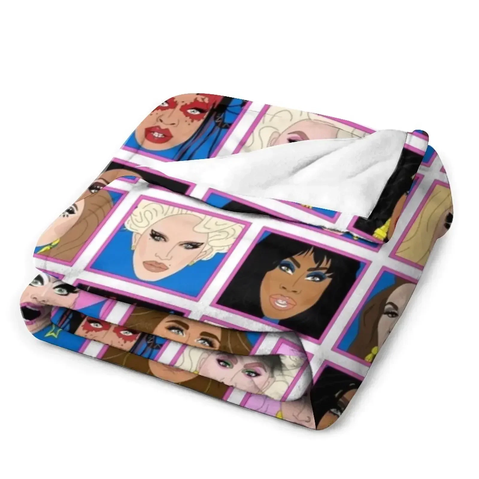 Drag Race Winners 2021 Throw Blanket Sleeping Bag For Decorative Sofa Picnic Thermal Plush Vintage Blankets 3