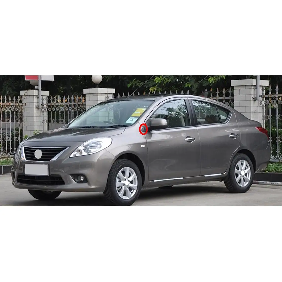 963193AW0A سيارة اليسار الخارجي مرآة الرؤية الخلفية الزاوية مثلث غطاء الكسوة الأسود صالح لنيسان فيرسا 2012 2013 2014 جديد