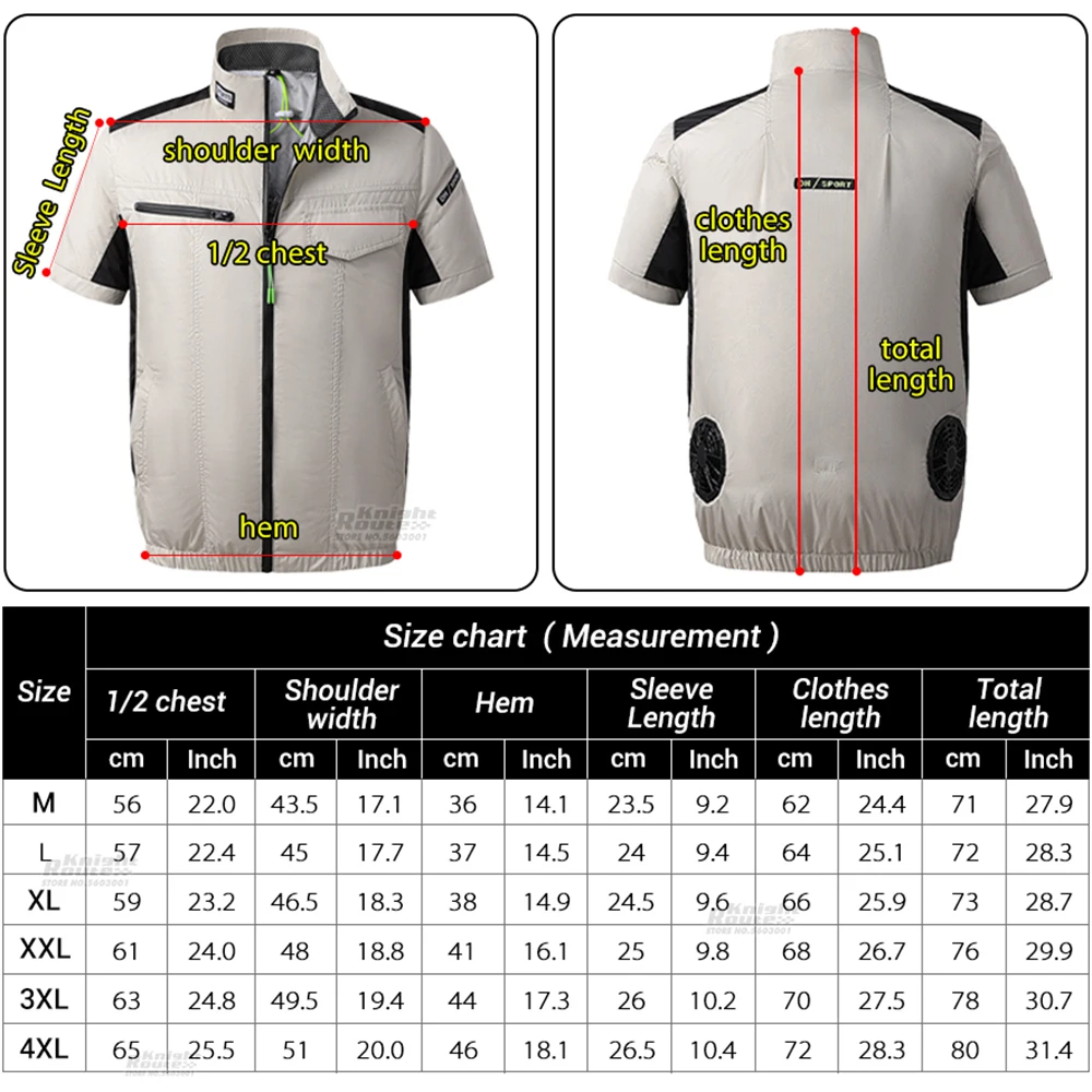 Imagem -02 - Colete Cooling Vestível Masculino 21v Ventilador Lâminas Roupa com ar Condicionado Caminhada Alta Temperatura Trabalho Pesca Homens2024