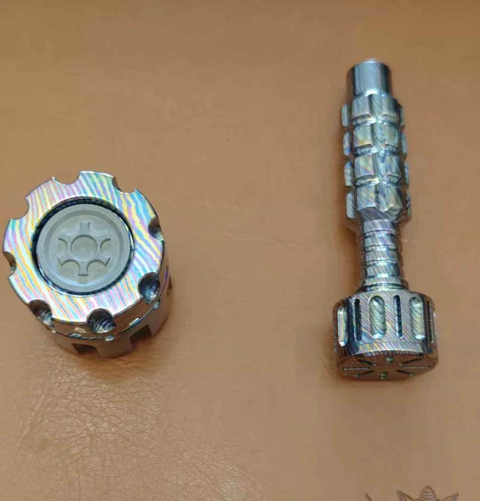 Used EDC HL timascus screwdriver fitget decompression toy