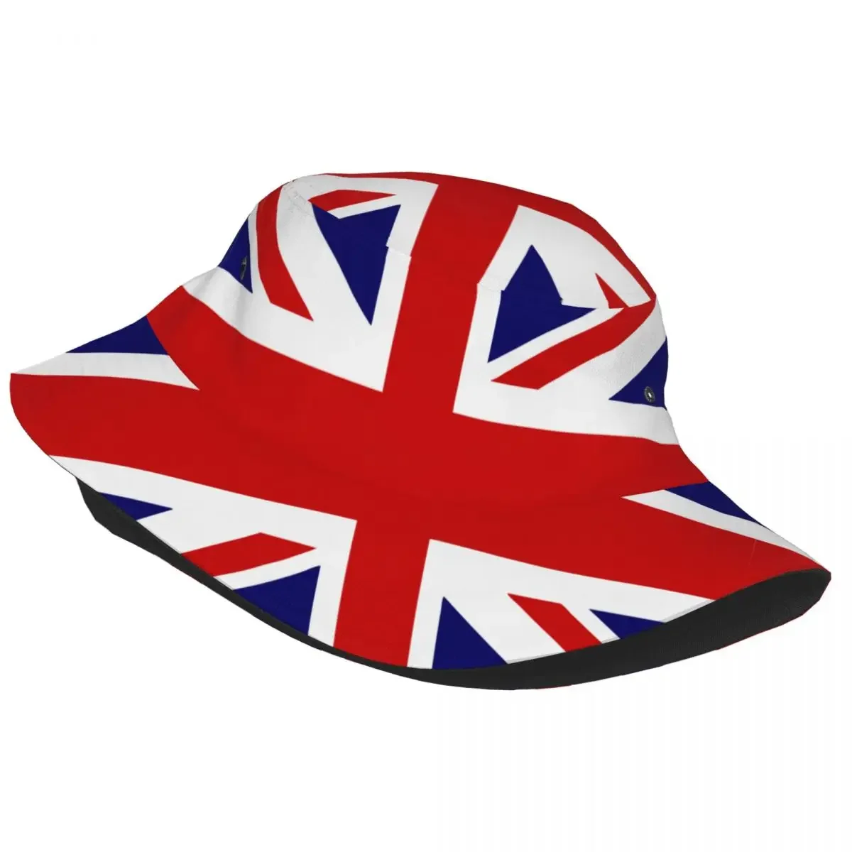 Headwear British Flag Union Jack Merchandise Bucket Hats Hot Sun Hat UK Flag Great Britain United Kingdom Bob Hat Fishing Hats