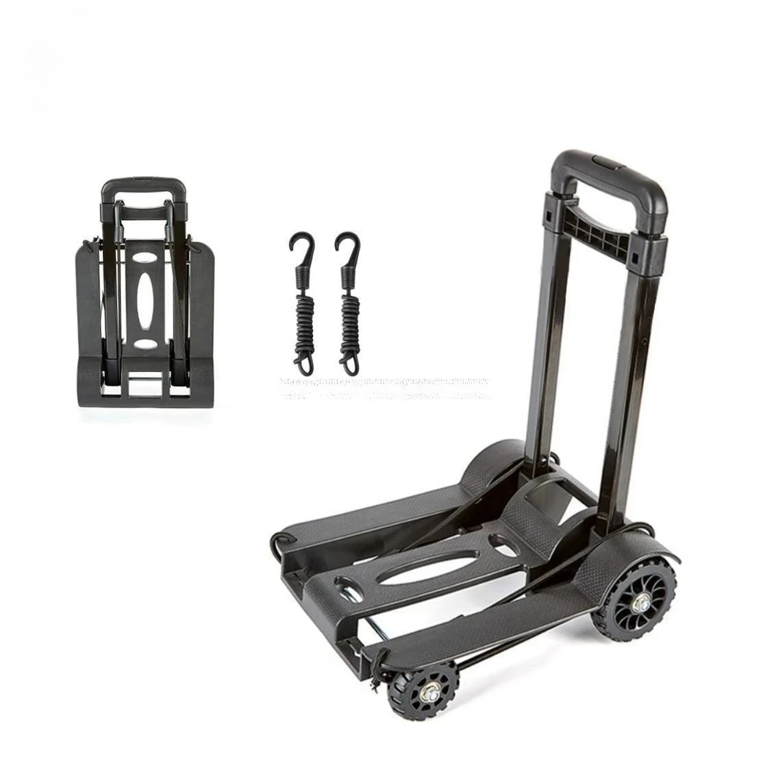 Personal Moving Cart Plastic Mini Aluminum Alloy Trolley Luggage Cart in Stock